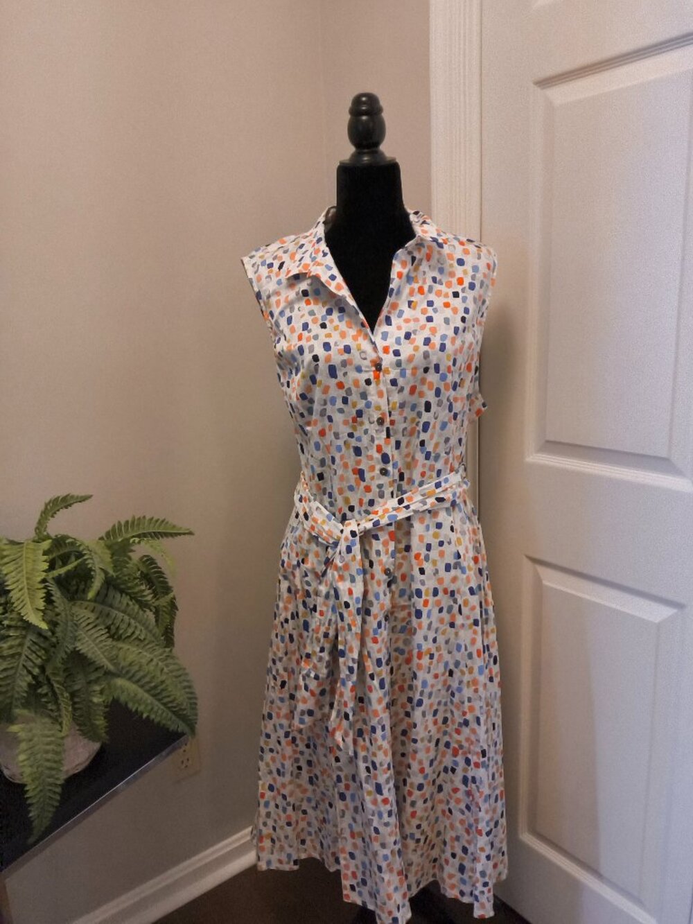 Nic + Zoe Multi-Color Shirtdress. Size XXL